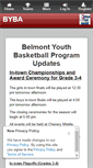 Mobile Screenshot of belmontyouthbasketball.com